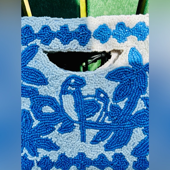 Viral TJMaxx/Marshalls Beaded Bag 🌊 Sincerely Jules Blue Beaded Clutch – NWT! - Picture 7 of 7